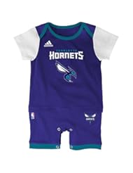 Sports: NBA Charlotte Hornets Infant "Fan Jersey" Jersey Romper, Purple, 24 Months - Outerstuff/Adidas Licensed Youth Apparel