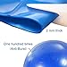 Evaline Stability Antiburst Slip Resistant Exercise Balance Fitness Swiss PVC Yoga Ball with Foot Pump Blue 75 Centimeter
