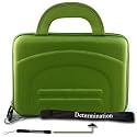 Kroo Green Cube Case Carrying Bag Sleeve for Acer Aspire One AOD250 AOD150 Black Blue 8.9 inch 10.1 inch Netbook Case + Determination Hand Strap