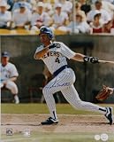 Paul Molitor Milwaukee Brewers Autographed Action 16x20 Photograph
