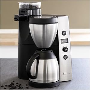 Capresso 45505 Coffee Maker, CoffeeTEAM Thermal with Burr Grinder by Capresso