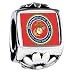 Soufeel Gold Plated Character Marine Corps Photo Flower European Beads Bracelets Fit for All Pandora