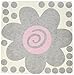 DK Leigh Vinyl Wall Art, Motif Pink and Brown