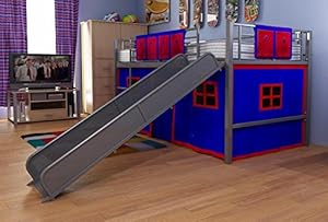 Dorel Home Products Silver Fantasy Loft Bunkbed