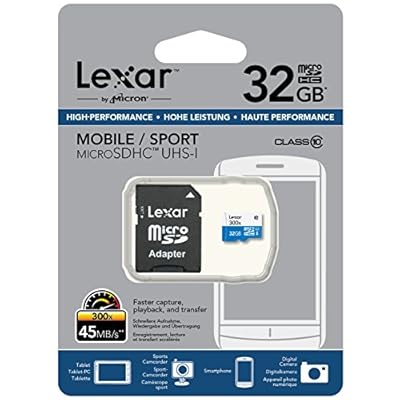 Lexar High Performance MicroSD 32GB 300X High Speed Class 10 Memory Card