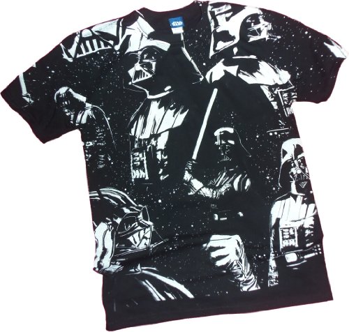  "The Dark Side Awaits..." -- Darth Vader All-Over Print -- Star Wars T-Shirt