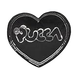 Pucca "Kiss Me" Black Heart Pillow