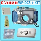 Canon WP-DC3 Waterproof Case for Canon PowerShot SD630 + Canon WWDC1 Weight + NB-4L Lithium-Ion Battery + Accessory Kit