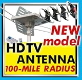 HDTV Amplified Antenna Outdoor Rotor VHF/UHF/FM with 30ft Cable