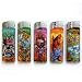 5-PACK Ed Hardy Refillable Tattoo Color Changing LED Lighters (EH-LT-120)