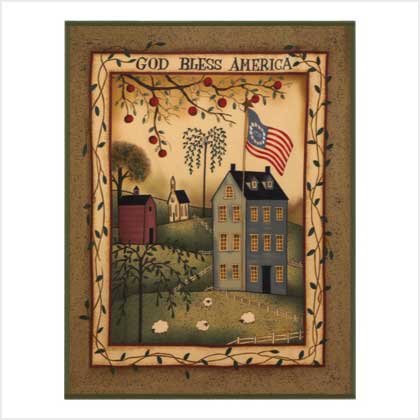 God Bless America Fleece Blanket