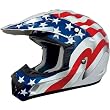 AFX Freedom Adult FX-17 Off-Road Motorcycle Helmet w/ Free B&F Heart Sticker Bundle - White