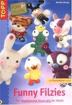 Funny Filzies: Tier-Maskottchen filzen mit der Nadel / Mit Filzschablone im Buch