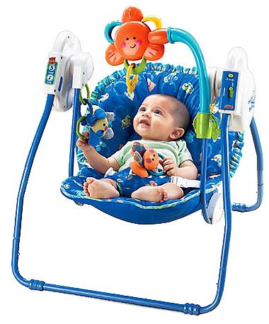 Childrens Toyshop   : Fisher Price Link-a-doos Open Top Take-Along Swing