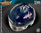 Alexander Semin Autographed/Hand Signed Washington Capitals Blue Mini Helmet