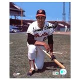 Frank Robinson Baltimore Orioles - Kneeling - Autographed 8x10 Photograph