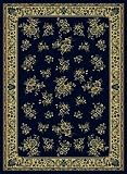 Traditional Area Rug, Radici Castello 3'x5' Navy
