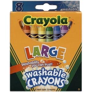 Crayola 8ct Large Washable Crayons by Binney & Smith