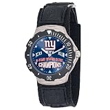 NFL Mens FDV-NYG-SUP42 Agent Series New York Giants Super Bowl XLII Champs Watch