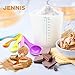 Jennis Measuring Cups and Spoons, Easy Pour, Child Safe, Silicone
