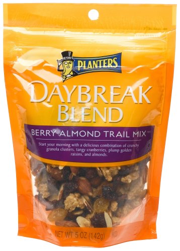 Planters Daybreak Blend Berry Almond Trail Mix, 5-Ounce Bags (Pack of 12) by Planters