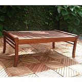Outdoor Patio 5' Wood Backless Garden Bench - FSC Certified