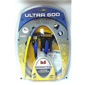 4' Ultra 600 HDmi To Dvi Video by Monster