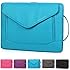 BRINCH&reg; Fashion Durable Envelope Nylon Fabric 15 - 15.6 Inch Laptop / Notebook / Macbook / Ultrabook / Tablet Computer Bag Shoulder Carrying Envelope Case Pouch Sleeve With Shoulder Strap Pockets and Card Slots (Blue)