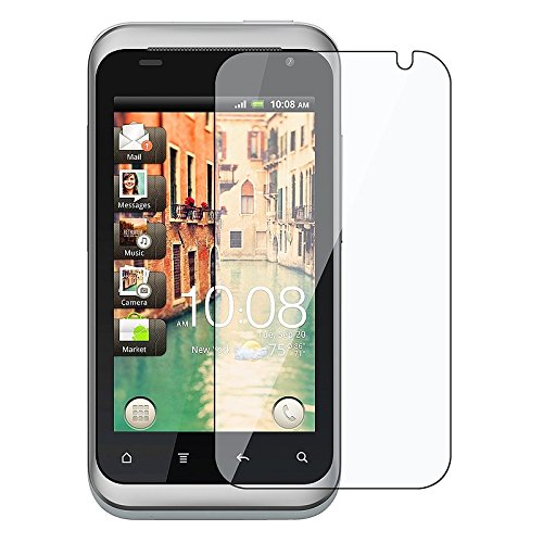 eForCity? Three Clear Screen Protectors with Lint-free Cleaning Cloth Compatible with HTC Rhyme