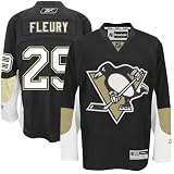 Reebok Pittsburgh Penguins Marc-Andre Fleury Premier Home Jersey Large