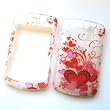 RIM BlackBerry Curve 8300 8310 8320 8330 Snap On Protector Hard Case Image Cover Shiny Red Hearts