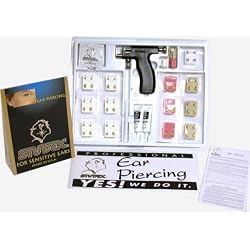 12 Earrings Ear Body Piercing Gun & Tool Kit
