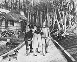 JUDY GARLAND AS DOROTHY GALE, JACK HALEY AS HICKORY/THE TIN MAN, BERT LAHR AS ZEKE/THE COWARDLY LION FROM THE WIZARD OF OZ - Licensed Photo - Professional Photographic Print - Picture SIZE 10x8 (25x20cm)