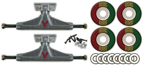 VENTURE Skateboard TRUCKS 52mm SPITFIRE RASTA Wheels PACKAGE