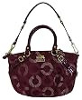 Coach Madison Dotted Op Art Sophia Satchel Crimson