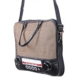Kult 70er Retro Radio Bag Notebooktasche im Retro-Style 44cm (17,3')