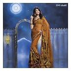 Designer Partywear Printed Saree with Blouse 2046
