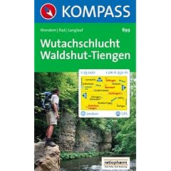 Wutachschlucht, Waldshut-Tiengen: Wander-, Bike- und Langlaufkarte. GPS-genau. 1:25.000