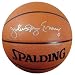 Julius Erving Dr. J Signed Spalding Leather Basketball - Mounted Memories