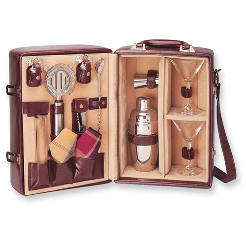 Deluxe Faux Leather Martini Case