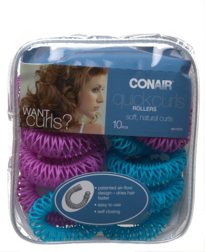 Conair Fast Curl Rollers, 10-Piece