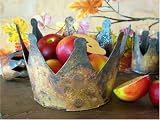 Produkt-Bild: DEKO KRONE MESSING EISEN CROWN ANTIK-PATINA WINDLICHT &Oslash; 20 cm