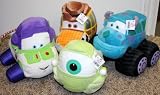 Disney Lightning McQueen Themed Plush Cars of Monsters Inc. 8 Sulley and 8 Mike Wazowski and Toy Story 9 Woody and 9 Buzz Mint with Tags