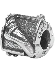 Zable(tm) Sterling Silver Ballet Slipper Bead / Charm