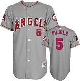 Albert Pujols Los Angeles Angels of Anaheim Grey #5 Authentic Jersey