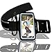 Fathers Day Gift Armband for iPhone 6 Plus by MiNE® Hands Free Apple Accessories Adjustable Sports Running Arm Band for Your Cell Phone + Black Case Smartphone Holder