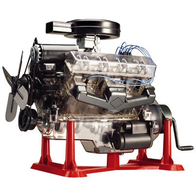 Visible V-8 Engine