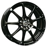 17 x 7 Enkei EDR9 (Painted/Black) Wheels (Quantity: 1)