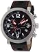 Nautec No Limit Herren-Armbanduhr XL Shamal Chronograph Quarz Leder SM QZ/LTSTBK-RD
