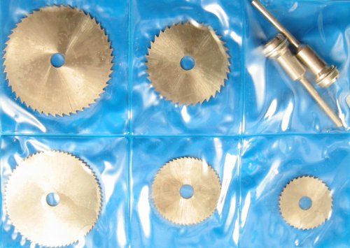 51YOn%2BnrTUL BLACK tone Circular Saw Blade w/Arbor Wood Cutter Tool for Dremel